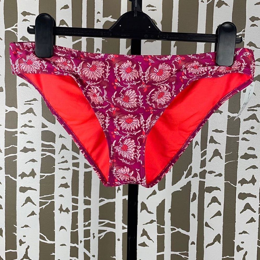 NEW Old Navy Printed Ruched Back Bikini Bottom L